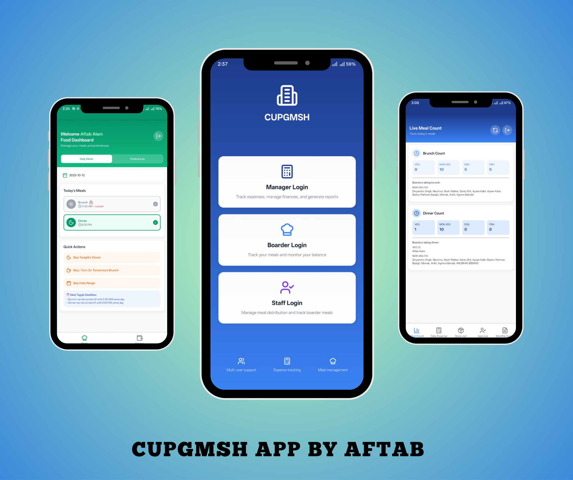 CUPG Hostel Management App